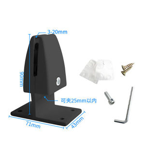 Office Desk Screen Partition Clip Desk Divider Bracket Clamp Aluminum Alloy Desk Baffle Fixing Clamp