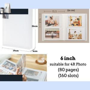 Clear Photo Album - 3 Inch/ 6 Inch Name Card/ K-pop Card Album Postcard Storage Photocard Binder