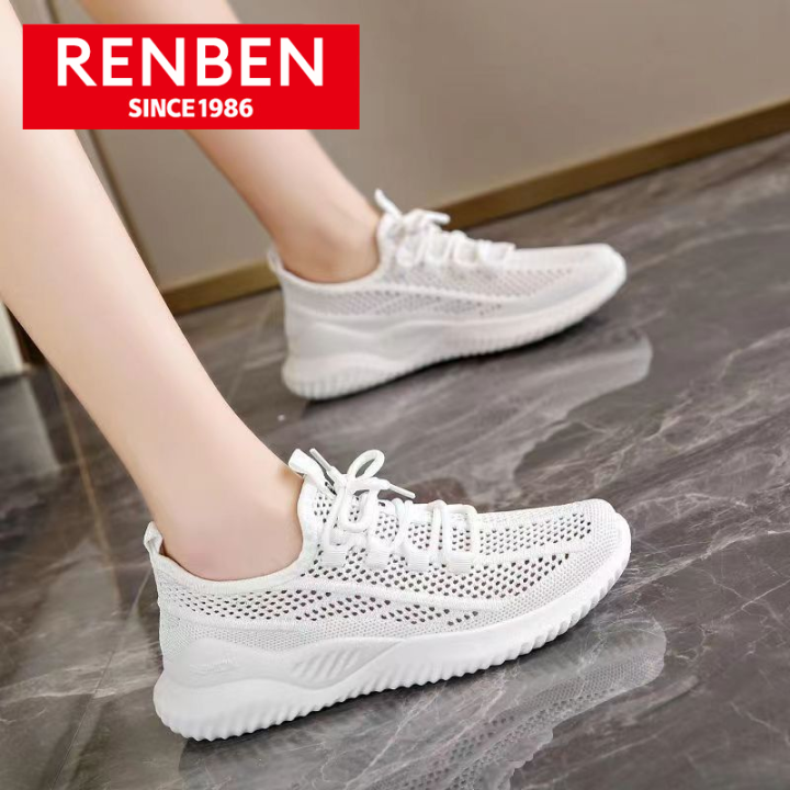 RENBEN Women's Breathable Mesh Sneakers for Comfortable All-Season