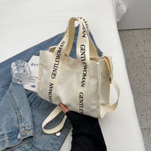 gentlewoman portable canvas small bag commuter mini tote bag shoulder crossbody bag