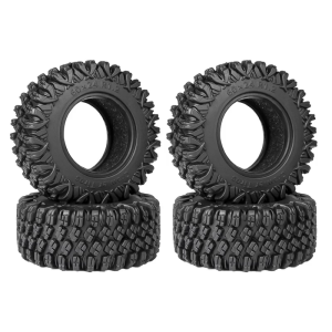 High Traction 1.0 Tires Toy Car Accessory Portable for TRX4M Axials SCX24 FCX24 for Muddy and Sands Paths Daily Use
