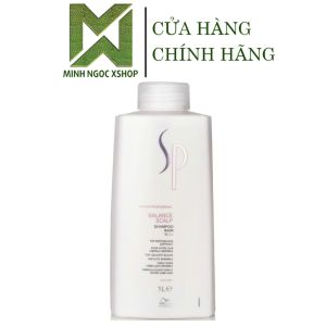 Dầu gội giảm gãy rụng cân bằng độ ẩm cho da đầu nhạy cảm Wella Sp Balance Scalp 1000ML