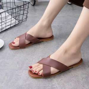 𝐒𝐡𝐨𝐞𝐬𝟗𝟑𝟕 #BK09 COD Women flat sandal trend hardsole with box