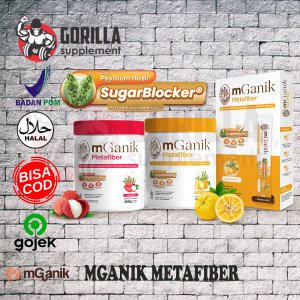 Metafiber By MGANIK Rasa Lychee leci Suplemen Diabetes Sugar META FIBER Minuman Serat Diet Sehat BPOM