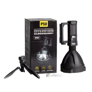 LED Flashlight 200000LM XHP70 Torch USB Rechargeable Flashlight Stand Waterproof Spotlight Work Light Spotlight Lampu Suluh