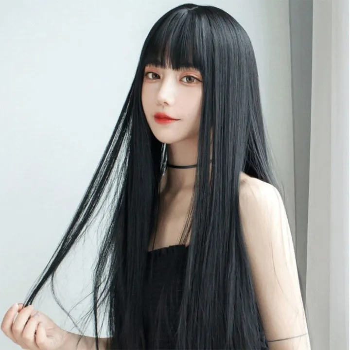 2%20Colors%20Straight%20Hair%20Wig%20Long%20Straight%2070cm%20Hair%20Wig%20Piece%20Extension%20Simulated%20Hair%20Wig%20For%20Women%20Cosplay%20Party%20Wig%20%E5%81%87%E5%8F%91%20-%20Image%204