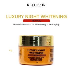 Refli Night Cream Luxury 10gr - Luxury Acne - 2 Varian - Mencerahkan - Mengencangan Kulit - Memudarkan Flek - Mengangkat Sel Kulit - Ken Herbal