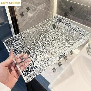 Rectangular tray stylish and luxurious acrylic new tea tray and fruit dish for home use