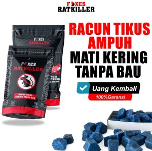 FOXES RATKILLER Racun Tikus | Mati Kering Tanpa Bau 250 Gram | Ampuh Original Bergaransi