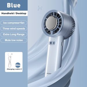 Portable Mini Fan Cold Compress Handheld Fan Rechargeable 5800mah Semiconductor Cooling Fan Mini Handheld Fan Silent