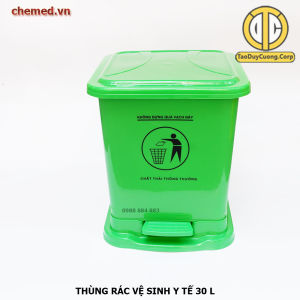 Thùng rác nhựa y tế  có chân đạp thùng rác nhựa vệ sinh y tế loại 10l15l30l