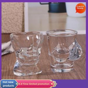 Graceful 1PC New Unique Beer Cup Funny Men Women Body Shaped Transparent Wine Glass Bar Drinkware Cocktail Mug Coffee Juice Teacup