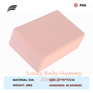 EVA Yoga Block 200g/High Density Non Slip Foam Brick for Stretching & Pilates Poses / Rainbow Culture