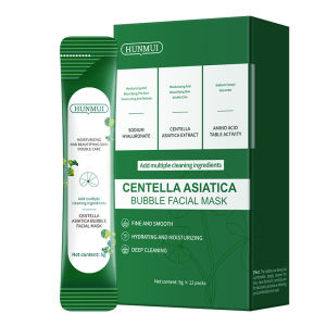 CICA Bubble Cleansing Mask Deep Pore Blackhead Removal Acne Treatment Exfoliating Facial Mask Oil Control &amp Detox For Oily Skin