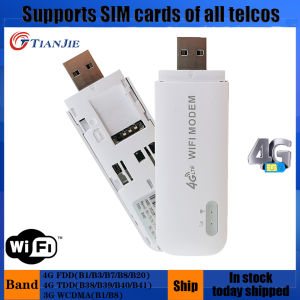 4G LTE 3G WCDMA GSM WiFi Modem USB Dongle Unlocked Cat4 150Mbps Wingle Router Car Home Hotspot With Sim Card Slot