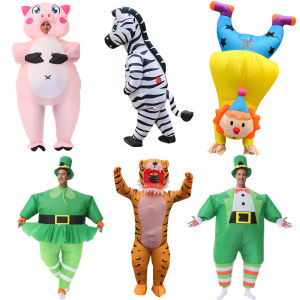 Sentexin Anime Inflatable Costumes Animal Suit Party Role Play Halloween Christmas Cosplay Costume for Adult Kids