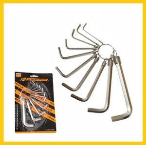 KUNCI L SET TOOLS 1 SET ISI 10PCS / KUNCI L 10 IN 1 - GP Mall