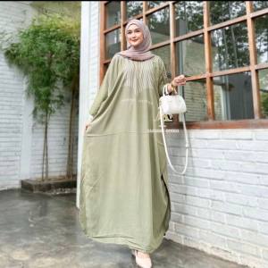 Kaftan Monalisa Premium Rayon Super Jumbo Busui Dress Nyaman Panjang Tebal 5.0