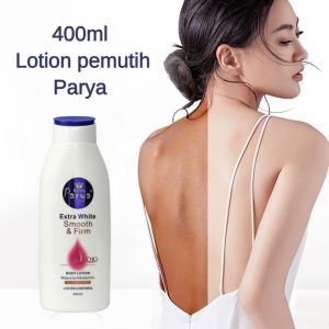 Parya Permanent Whitening Body Lotion Pemutih Badan Seluruh Tubuh Skincare Healthy White Body Lotion Advanced Repair for Dry Skin Deep Moisturizing Smoothing Skin Care Whitening Nourish Anti-drying Lightly Fragranced Skin Care 400ml