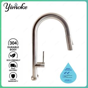 ✨ Kitchen sink basin tap faucet mixer pull out faucet/SG Local Warranty/(KP2-DP403-H&C )