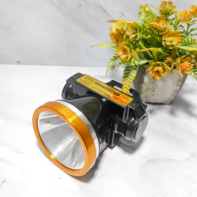 JUAL / Senter Kepala Headlamp Sunpro SL 8813 Kuning 10 Watt Charger / bonus Lampu / Original Murah / Diskon
