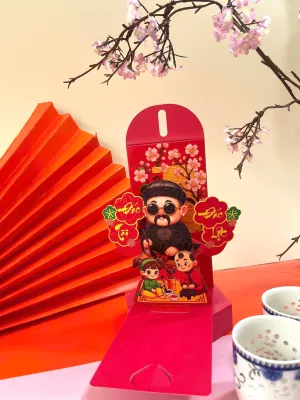 Bao Lì Xì Xoè Popup 3D Cao Cấp Tết 2027 Thiết Kế Sang Trọng