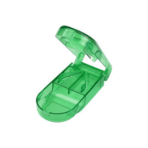 Portable Medicine Pill Cutter Box/ Pill Splitter Storage/ Pill Organizer Box Tablet Splitter Divide Storage Case Vitamin Case Storage Medicine Dispenser Pill Container Potong Ubat (4 colors)