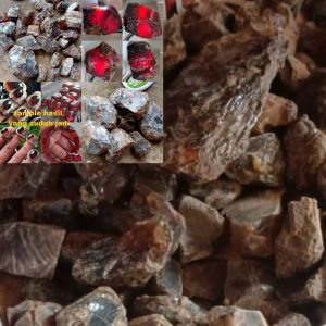 bahan batu mustika fosil purba langka natural berat yg dikirim +/- 50gr dikirim random