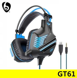 OVLENG GT61 360° Stereo Sound Wired Gaming Luminous Headphones with Rotatable Microphone