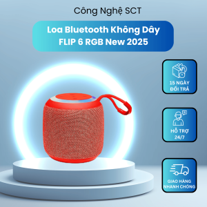( GIÁ TỐT ) Loa Bluetooth Mini Flip 6 RGB Không Dây - Kết Nối Nhanh Ổn Định Âm Thanh To Rõ Thiết Kế Gọn Nhẹ Dễ Mang Theo