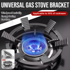 Universal Windproof And Anti-Slip Bracket For Gas Stove Gas Stove Energy Saving Cover Gas Cooker Holder Cast Iron Durable Multifunction