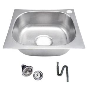 Single Bowl Dish Washing Sink Stainless Steels Square Kitchen Sinks Dishwashing Pool Hand Wash Basin Sink Enduring
