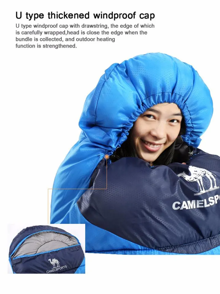 Camel 1.1KG Left Perfect for 15 25 degree Traveling Waterproof Outdoor Camping Sleeping Bag Ultra light Adult Sleeping Bags Lazada PH