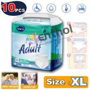 30PCS Japan Adult Diaper Pants Tape Leak-Proof Strong Absorption M To XL Lightweight Breathable