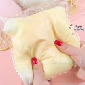 JOYNCLEON ของเล่นลดควาเครียดชีสบอลขนาดยักษ์ที่มีเนื้อสัมผัสเหมือนน้ำนุ่มพิเศษและเด้งช้าสำหรับเด็ก