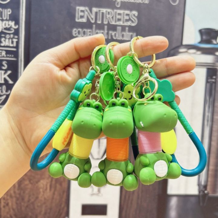 YIDIA Dinosaur Retractable Neck Dinosaur Keychain Telescopic PVC ...