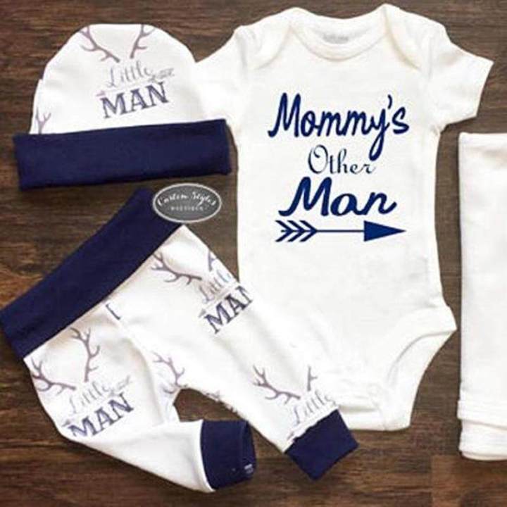 Boy Baby Rugby Rompers Football Themed Baby Boy Romper Pants Hat 3-piece Set Baby Boy Football ...