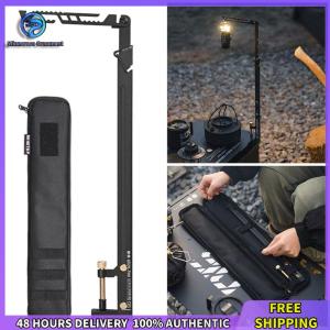 Winnereco Camping ขาตั้งโคมไฟ 8 ปรับความสูงพับโต๊ะโคมไฟแขวนสำหรับตารางความหนาน้อยกว่า 28 มม