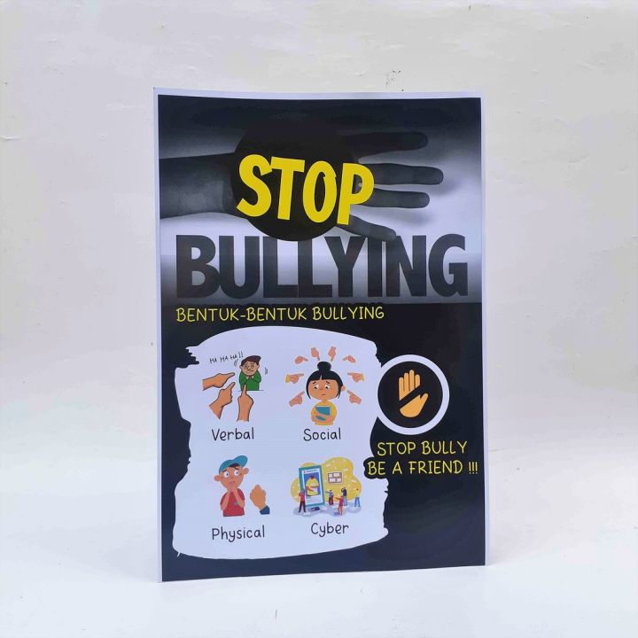 Poster Sekolah Poster Stop Bullying B Poster Sekolah Poster