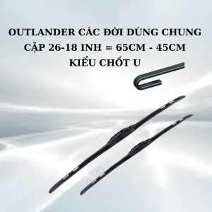 Gạt Mưa Ô Tô MITSUBISHI PAJERO TRITON XPANDER ATTRAGE JOLIE ...Lưỡi Silicon NANO Gạt Sạch Êm. 3K