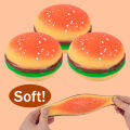 Burger Stress Ball 3D Squishy Hamburger Fidget Toys Silicone Decompression Silicone Squeeze Fidget Ball Fidget Sensory Toy 2022. 