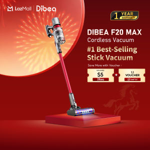 Best Seller | Dibea F20 Max Cordless Vacuum Cleaner Powerful 25000 Pa Suction Power | Local Warranty