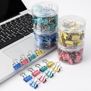 40 ชิ้น/กล่อง คลิปหนีบกระดาษ คลิปเครื่องผูก หลากสี คลิปหางยาวคลิปหนีบกระดาษคลิปปิดปาก 19 มม เหมาะสำหรับครูโรงเรียน เครื่องใช้สำนักงาน