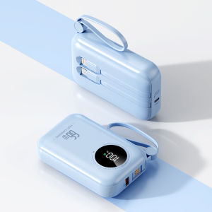 (CCC) 66W With 3 cable powerbank 20000mah USB variable hanging rope mini power bank fast charging Portable charger