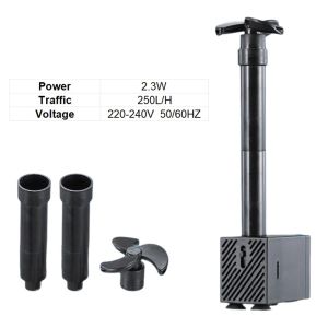 OUTOPEN Rotary Spray Turtle Tank Wave Pump Built-in Design Low-Water-Level Fish Tank Aerator Energy Saving Detachable Submersible Pump Tabletop Fountain