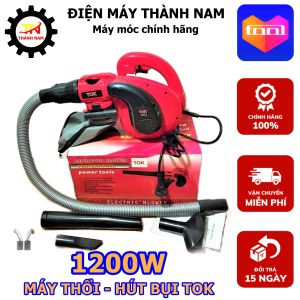 Máy Thổi Hút Bụi 2 Chức Năng TOK 1200W - Đầy Đủ Phụ Kiện - Hàng nội địa cao cấp - Bảo Hành 6 Tháng