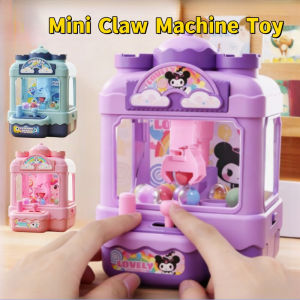 Kids Mini Claw Machine Toy Coin Operated Twist Egg Toy Desktop Parent-Child Interactive Catch Machine Game Birthday Gift