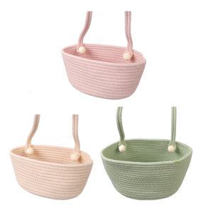 Multipurpose Nursery Storage Basket Feature Big Compartment for Baby Essential Securely Attch to Cribs Changing Table