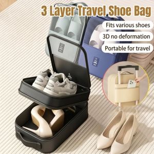 Travel Shoe Bag Waterproof Foldable Shoe Organizer Portable Storage Pouch Luggage Holder