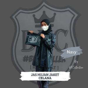 Jas Hujan Raincoat Setelan BW DFC Jaket Celana Dewasa Bahan premium Anti Rembes